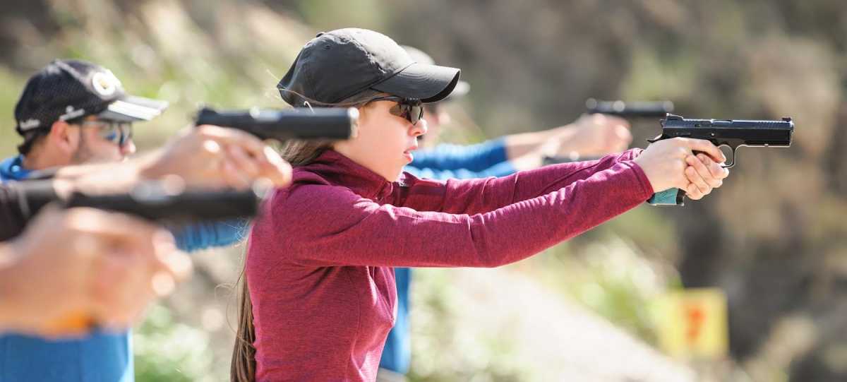 Pistol Shooting Position for Women